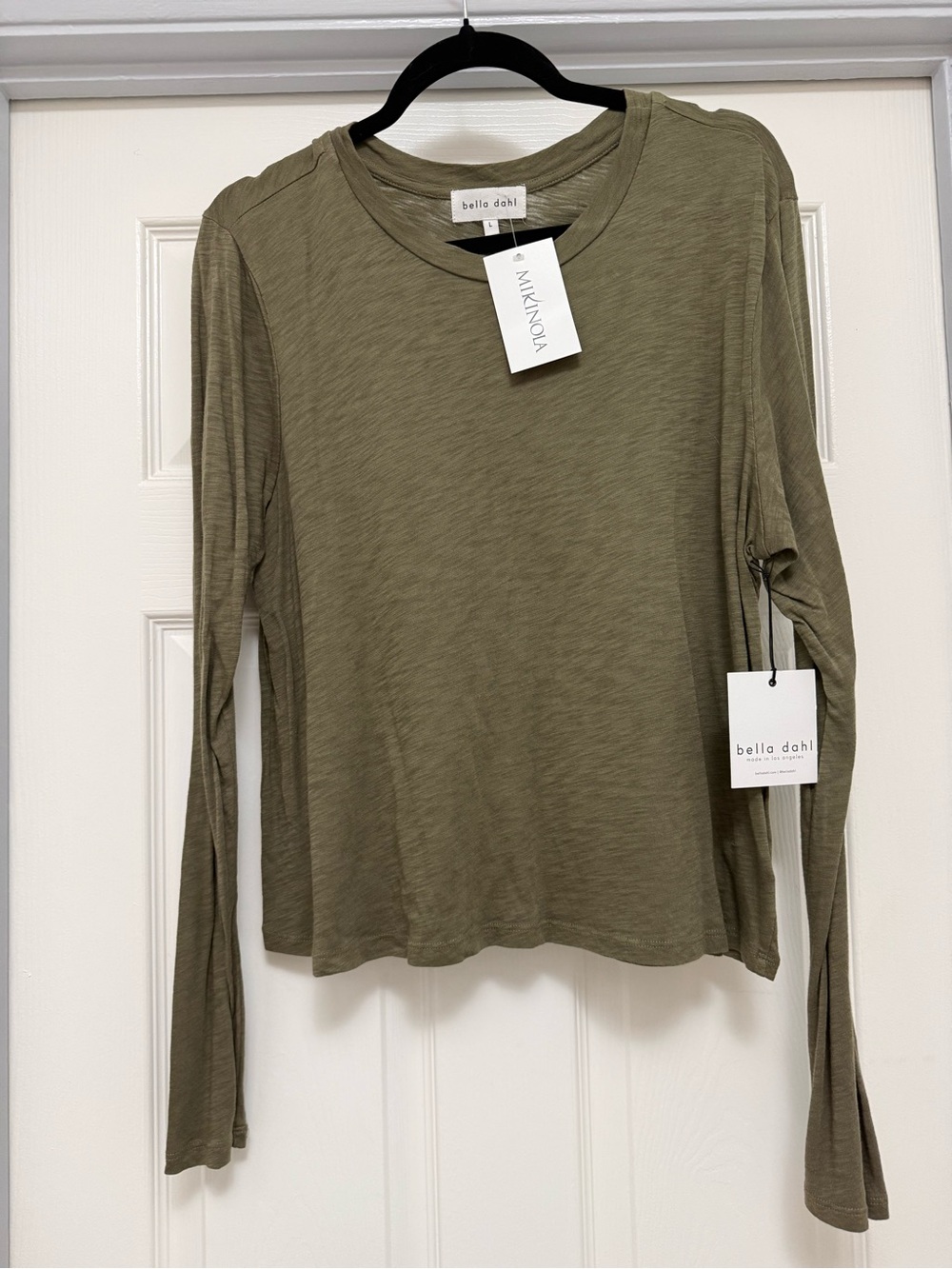 NWT Bella Dahl Long Sleeve Crew Neck Tee size large